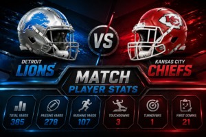detroit lions vs kansas city chiefs match player stats