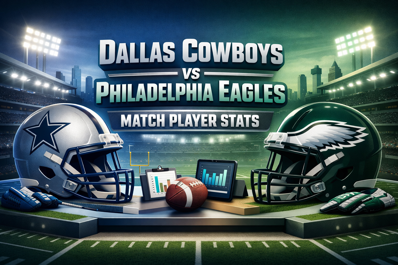 dallas cowboys vs philadelphia eagles match player stats